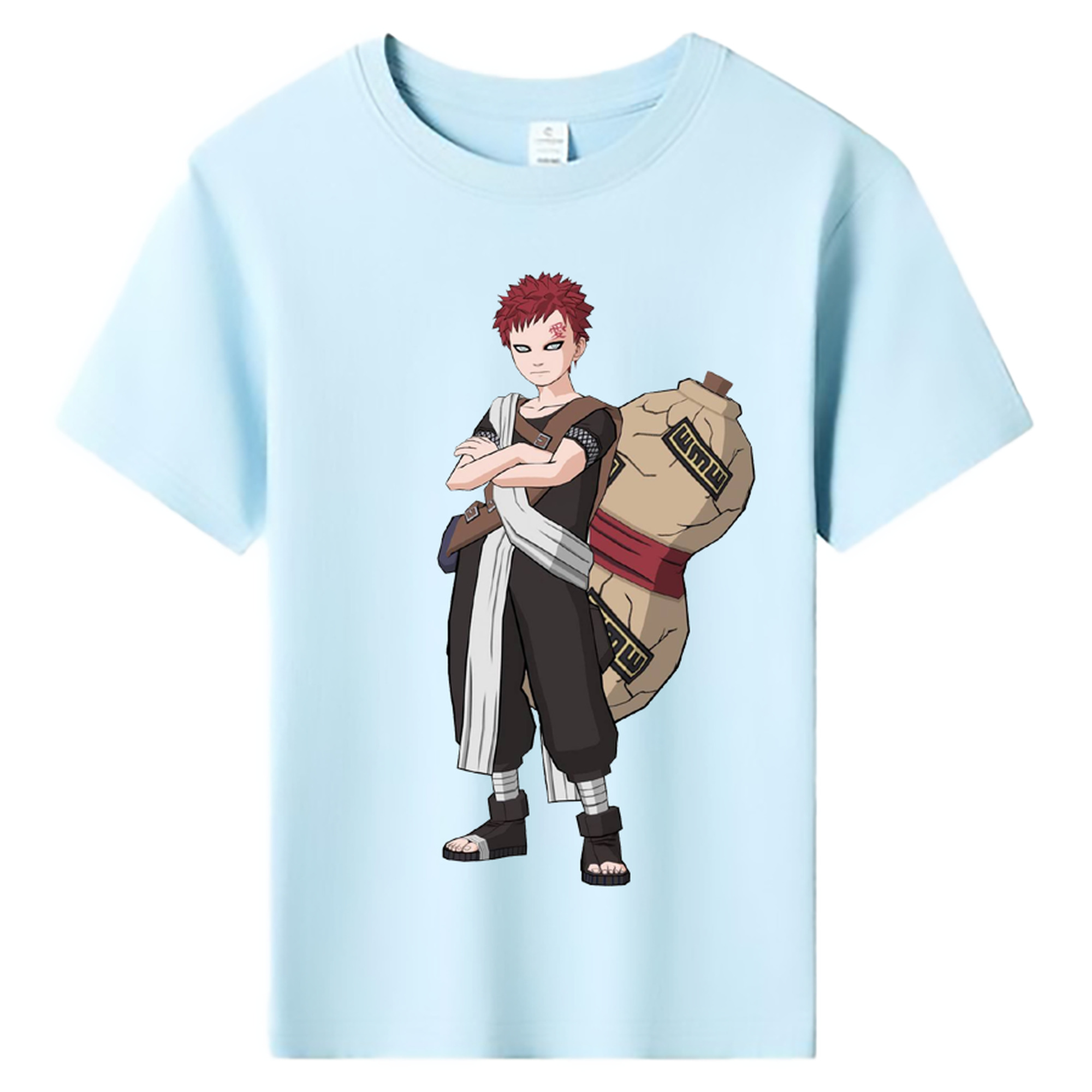 （画像用） NARUTO -ナルト- ガアラ Gaara 綿100％キッズTシャツ（フロントプリント）